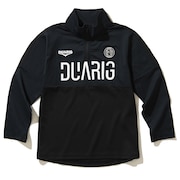 (キッズ)サッカーウェア ジュニア 長袖ジャージハーフジップ 4S0015-SCWR-742CD BLK 速乾
