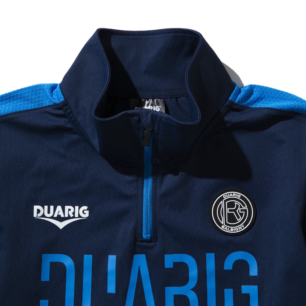 デュアリグ（DUARIG）（キッズ）サッカーウェア ジュニア 長袖ジャージハーフジップ 4S0015-SCWR-742CD BLU 速乾