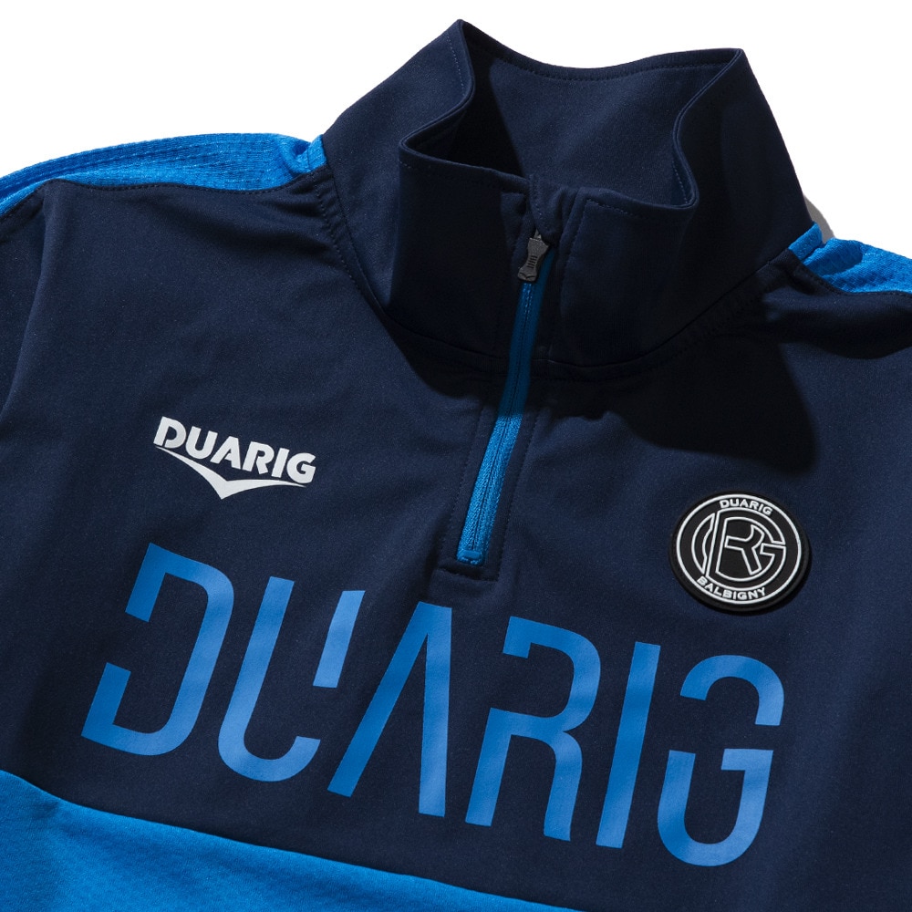 デュアリグ（DUARIG）（キッズ）サッカーウェア ジュニア 長袖ジャージハーフジップ 4S0015-SCWR-742CD BLU 速乾
