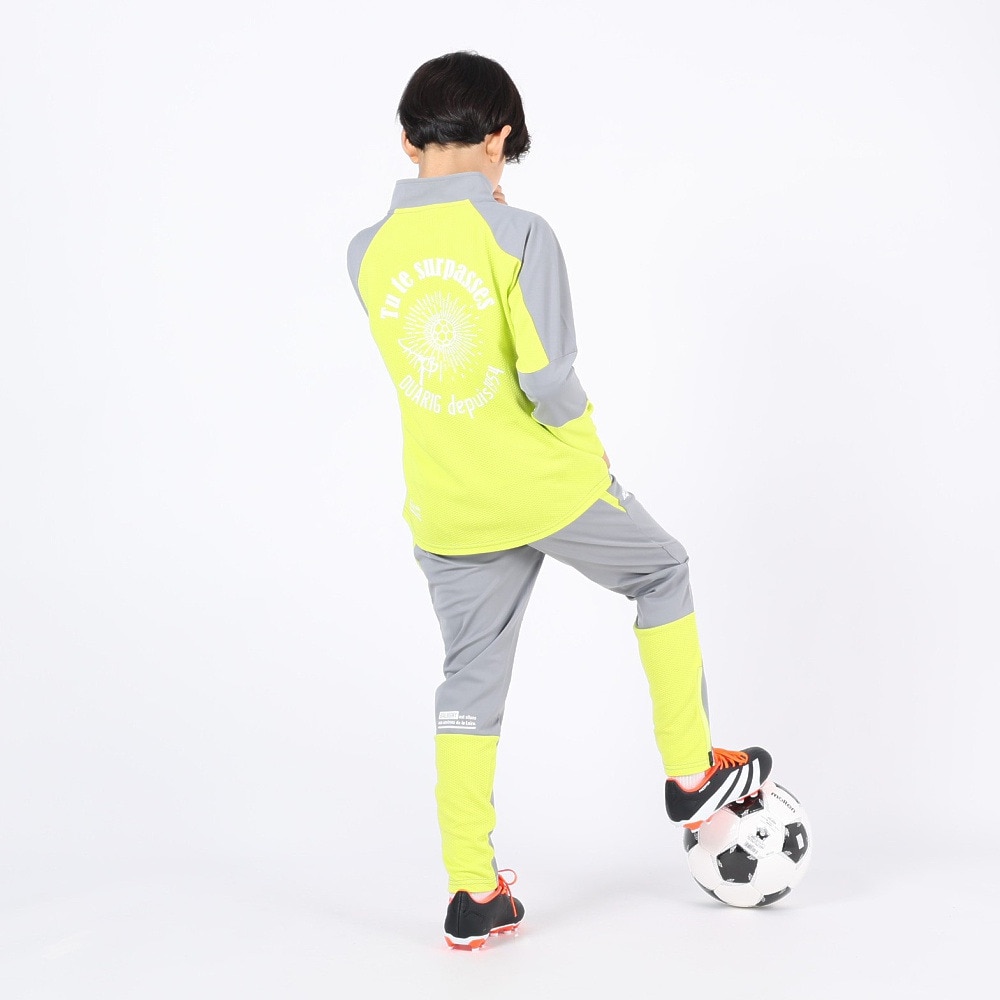 デュアリグ（DUARIG）（キッズ）サッカーウェア ジュニア 長袖ジップアップジャージ 4S0016-SCWR-742CD YEL 速乾