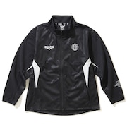 (キッズ)サッカーウェア ジュニア ウインドクロス フルジップジャケット 4F0018-SCWR-742CD BLK