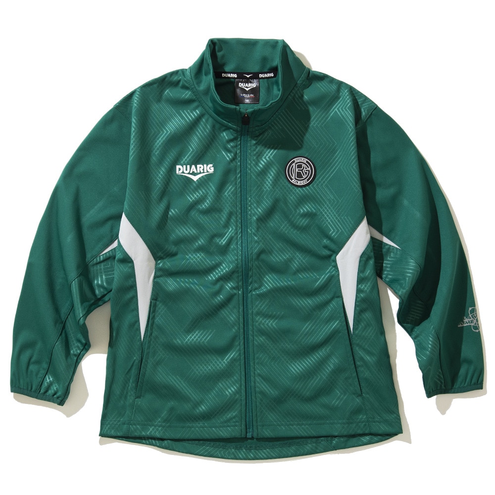 デュアリグ（DUARIG）（キッズ）サッカーウェア ジュニア ウインドクロス フルジップジャケット 4F0018-SCWR-742CD GRN