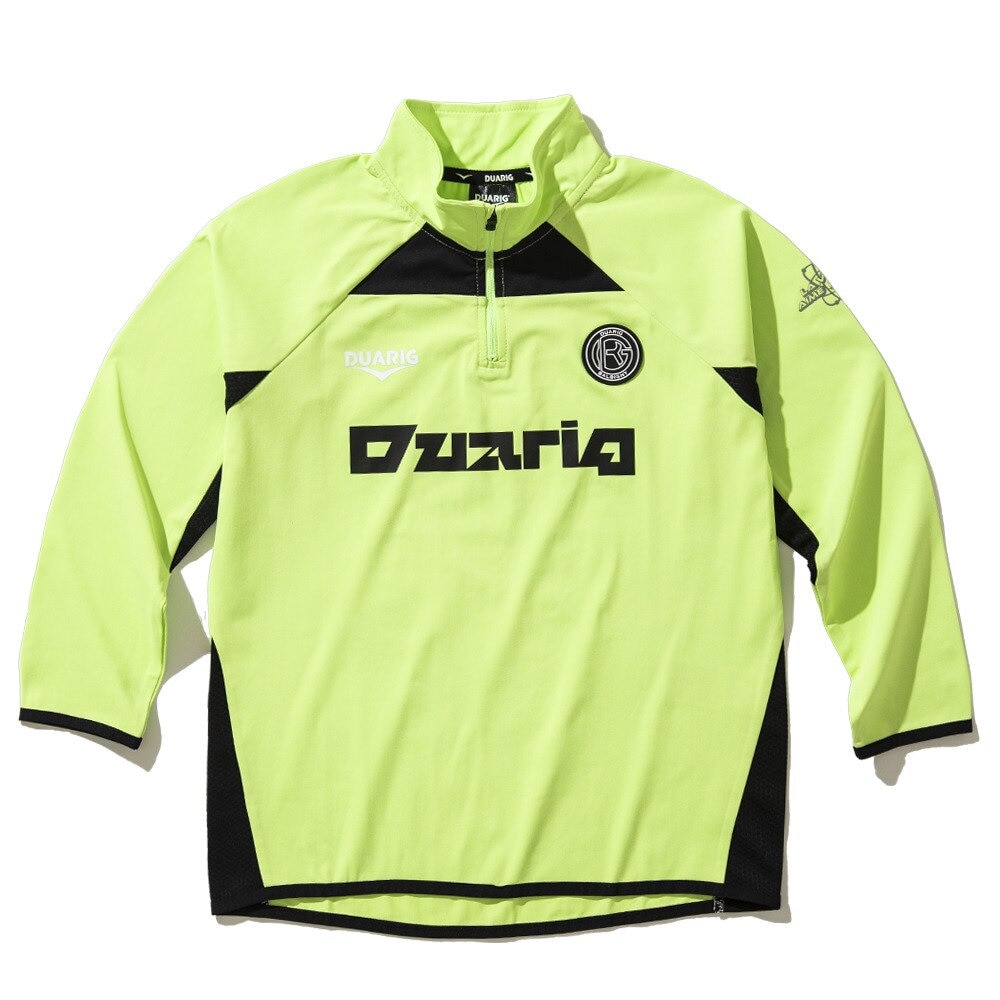 デュアリグ（DUARIG）（キッズ）ジュニア サッカーウェア ロングスリーブ ニット ハーフジップシャツ 4F0020-SCWR-742CD FYEL