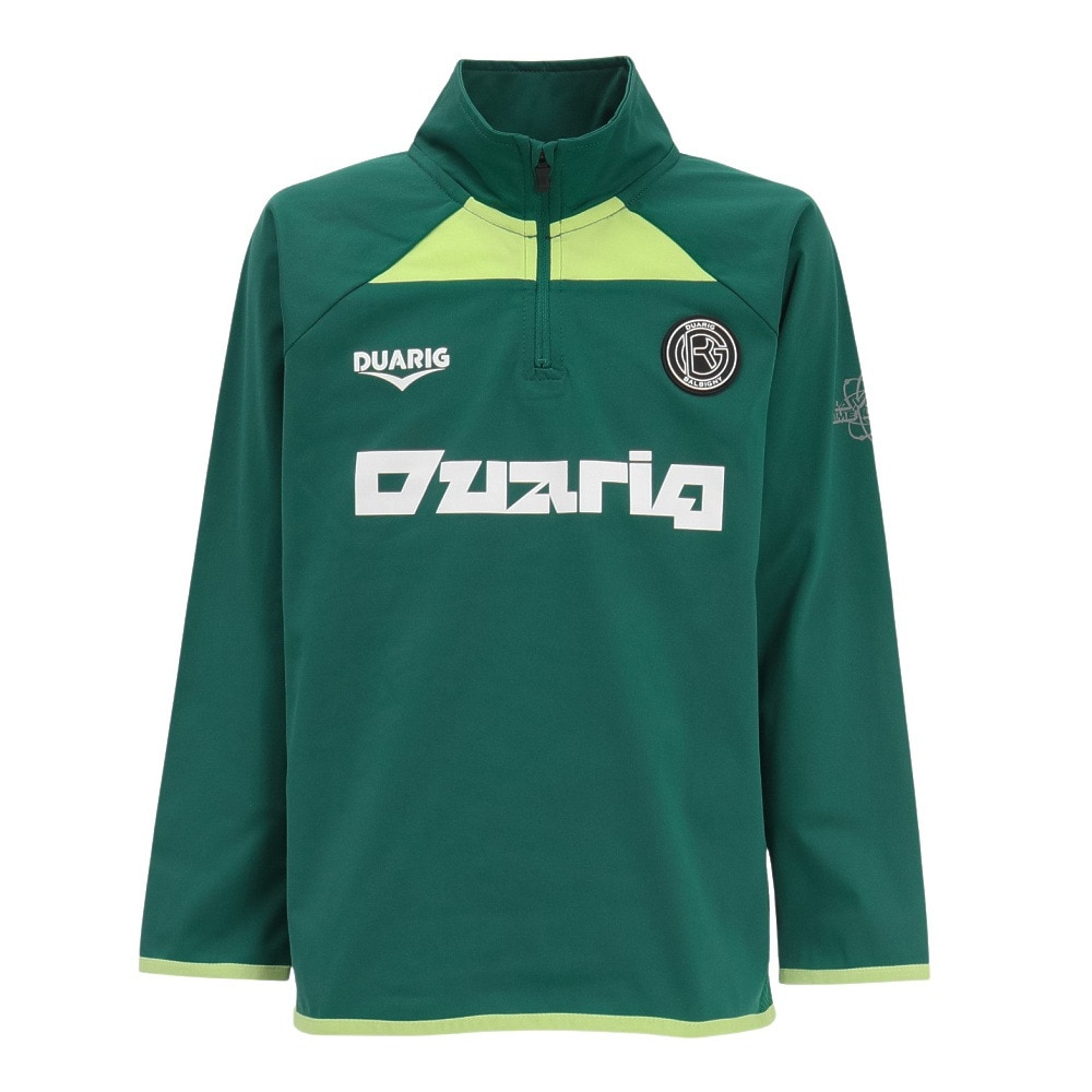 デュアリグ（DUARIG）（キッズ）ジュニア サッカーウェア ロングスリーブ ニット ハーフジップシャツ 4F0020-SCWR-742CD GRN