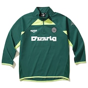 (キッズ)ジュニア サッカーウェア ロングスリーブ ニット ハーフジップシャツ 4F0020-SCWR-742CD GRN