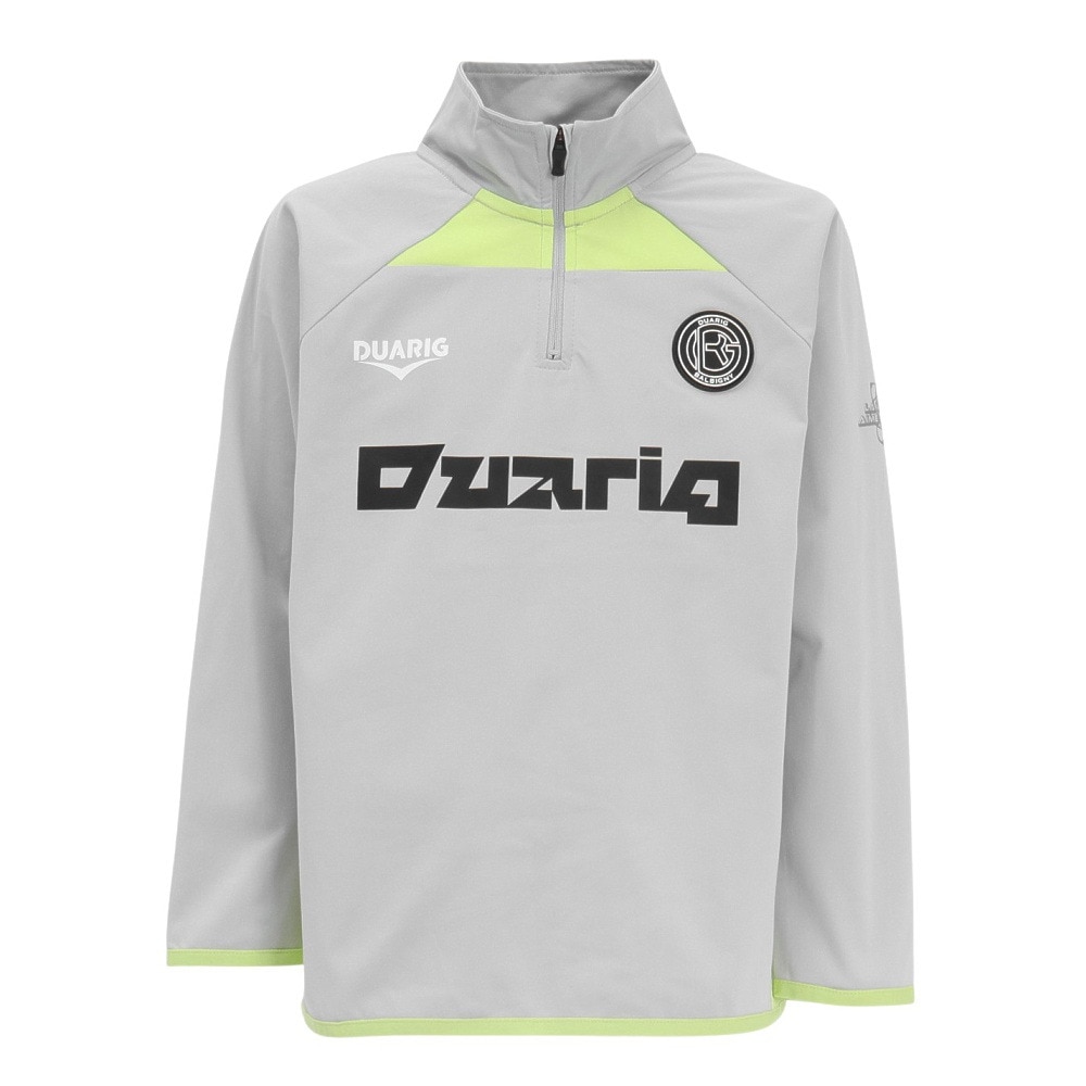 デュアリグ（DUARIG）（キッズ）ジュニア サッカーウェア ロングスリーブ ニット ハーフジップシャツ 4F0020-SCWR-742CD LGRY