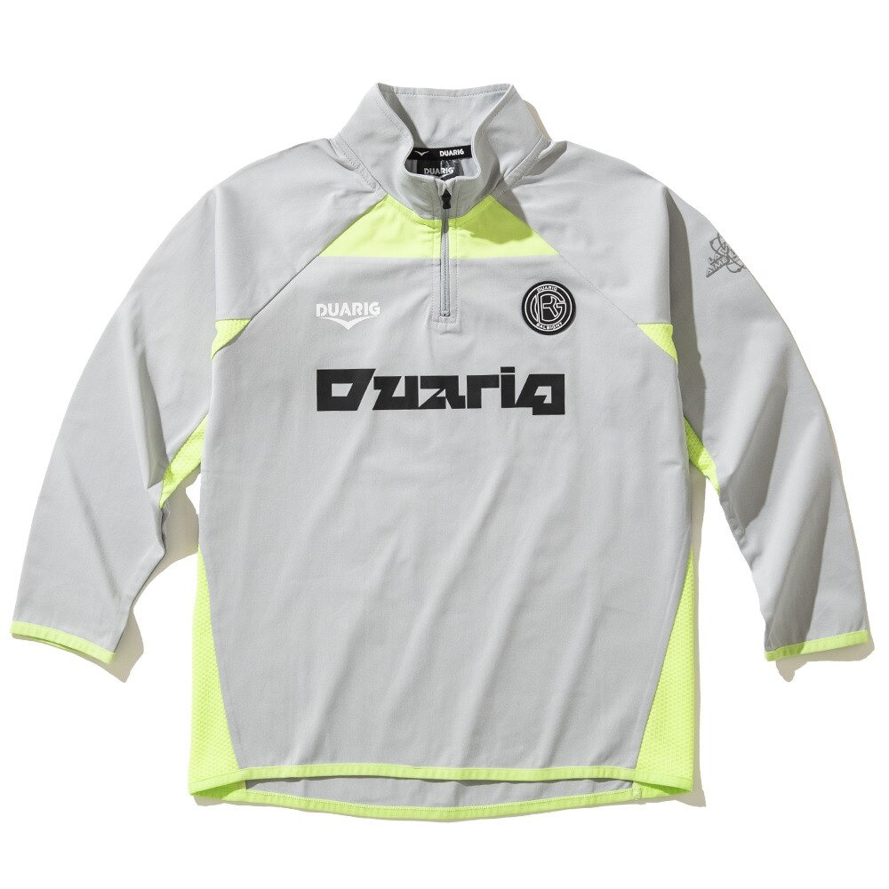 デュアリグ（DUARIG）（キッズ）ジュニア サッカーウェア ロングスリーブ ニット ハーフジップシャツ 4F0020-SCWR-742CD LGRY