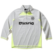 (キッズ)ジュニア サッカーウェア ロングスリーブ ニット ハーフジップシャツ 4F0020-SCWR-742CD LGRY