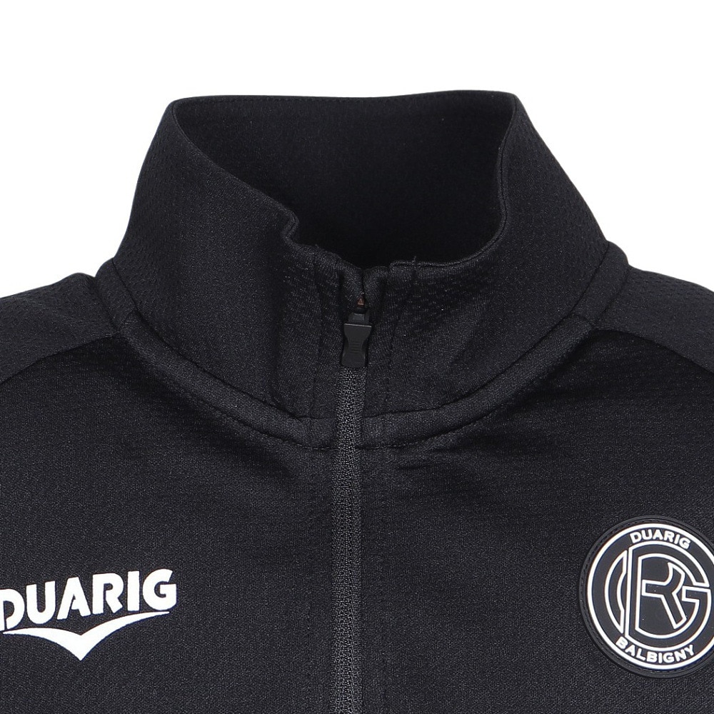デュアリグ（DUARIG）（キッズ）サッカーウェア ジュニア 長袖ジャージハーフジップ 5S0012-SCWR-742CD BLK