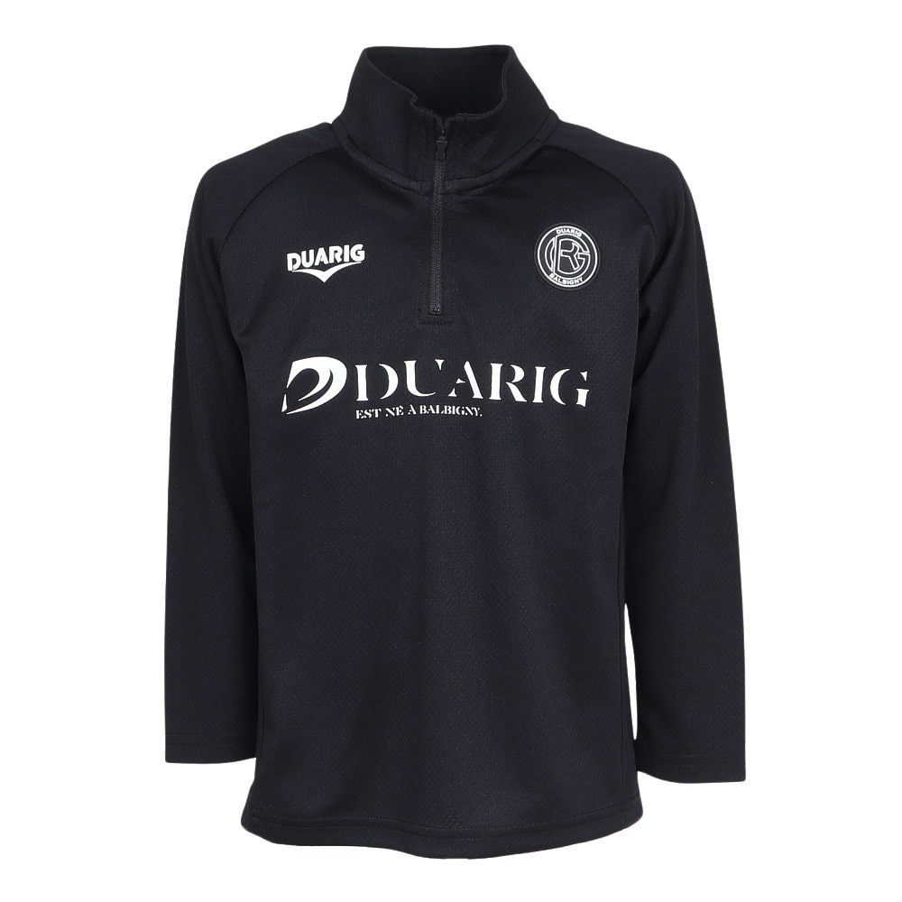 デュアリグ（DUARIG）（キッズ）サッカーウェア ジュニア 長袖ジャージハーフジップ 5S0012-SCWR-742CD BLK