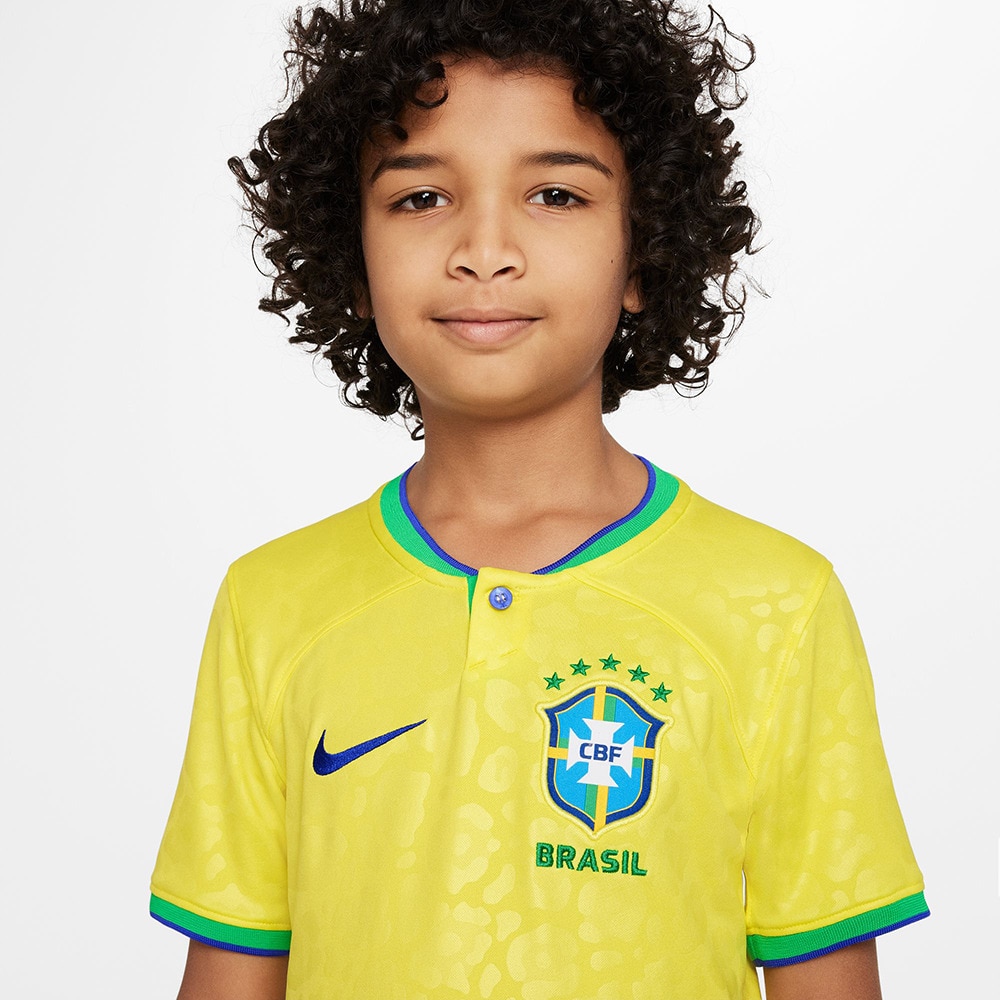 ナイキ ナイキ Nike キッズ サッカー ブラジル代表 ホーム ユニフォーム ジュニア 22 23 スタジアム Dn04 740 スポーツ用品はスーパースポーツゼビオ