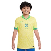 ナイキ（NIKE）（キッズ）ジュニア ブラジル 2024 スタジアム ホーム Dri-FIT サッカー レプリカ ユニフォーム FJ4409-706