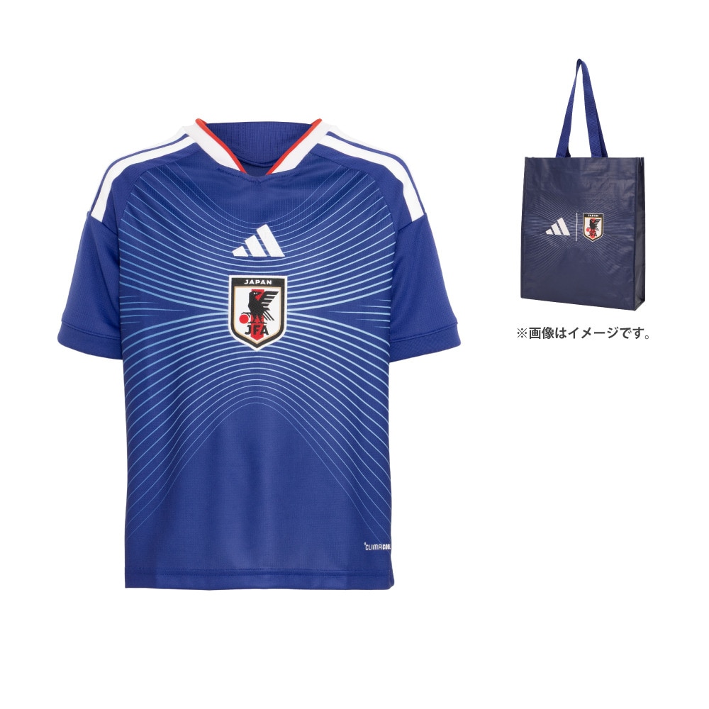 アディダス（adidas）（キッズ）ノベルティ付き! キッズ サッカー日本代表 2026 ホーム レプリカ ユニフォーム UV719-JZ9688