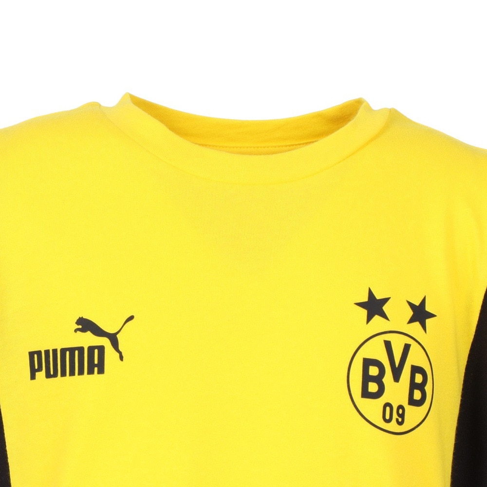プーマ（PUMA）（キッズ）【新商品】ジュニア BVB ドルトムント FTBLARCHIVE 半袖Tシャツ 77911101