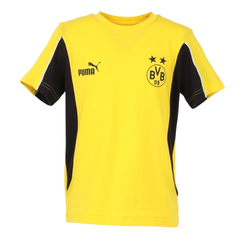 プーマ（PUMA）（キッズ）【新商品】ジュニア BVB ドルトムント FTBLARCHIVE 半袖Tシャツ 77911101