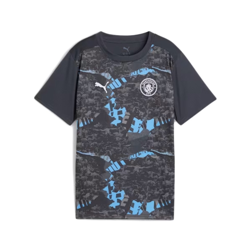 プーマ（PUMA）（キッズ）【新商品】キッズ 2024-25 マンチェスターシティ FC プレマッチ 半袖 シャツ 77915774