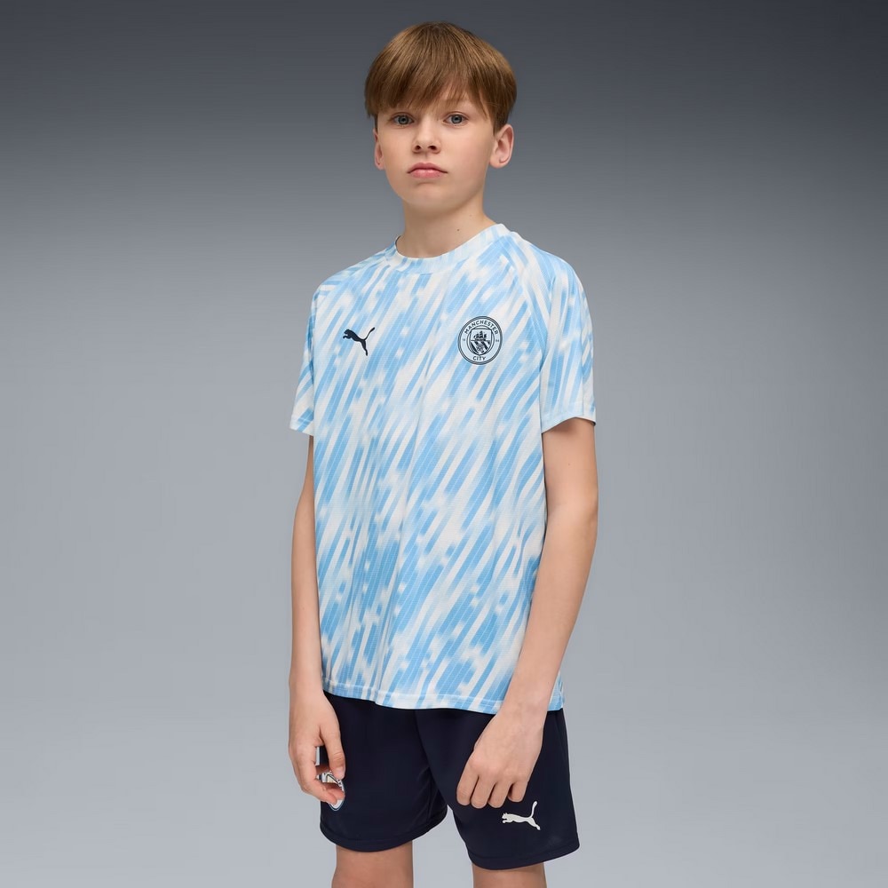プーマ（PUMA）（キッズ）ジュニア 2025-26 マンチェスター シティFC プレマッチ 半袖 シャツ 78216910