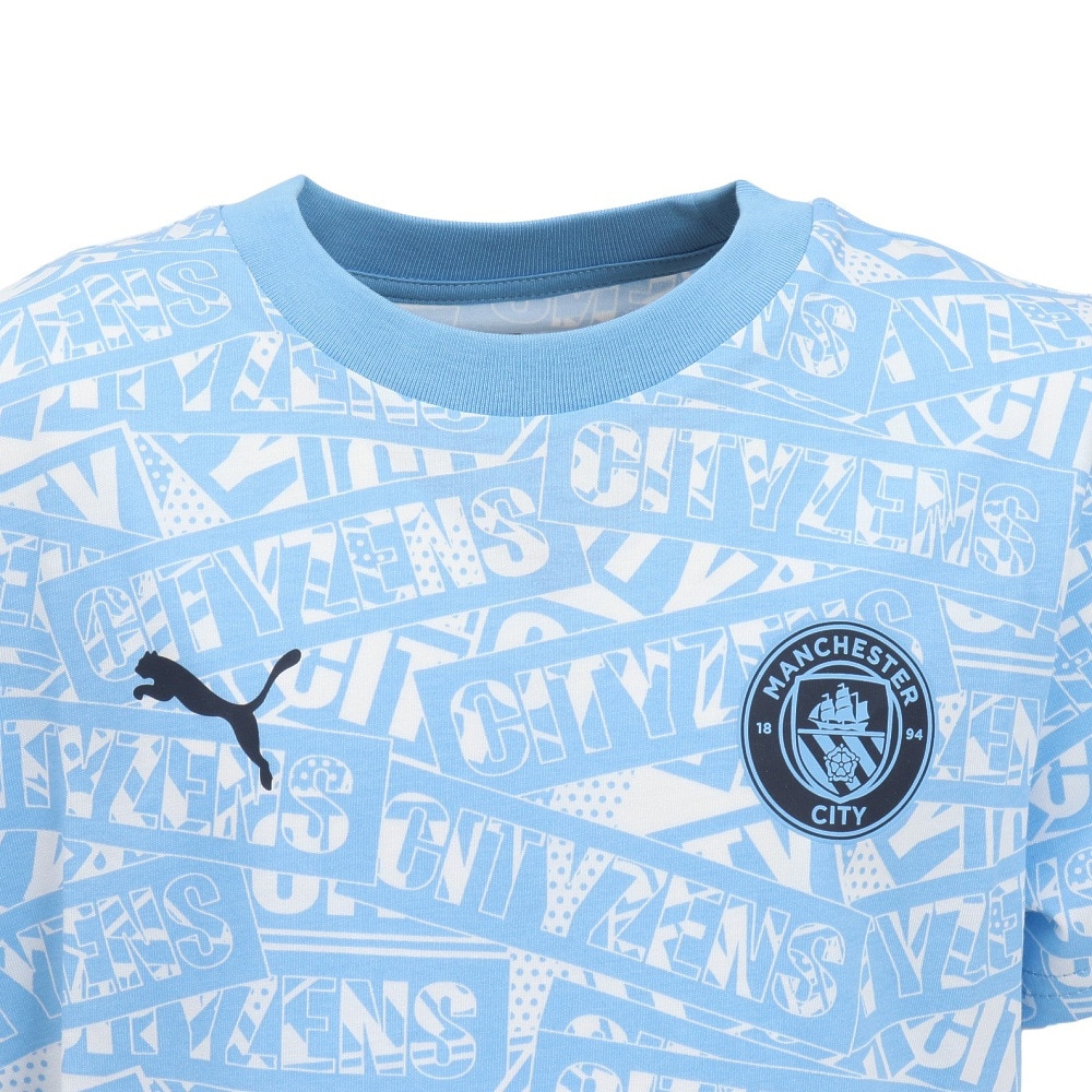 プーマ（PUMA）（キッズ）ジュニア マンチェスターシティ FTBLCULTURE Tシャツ 78267501