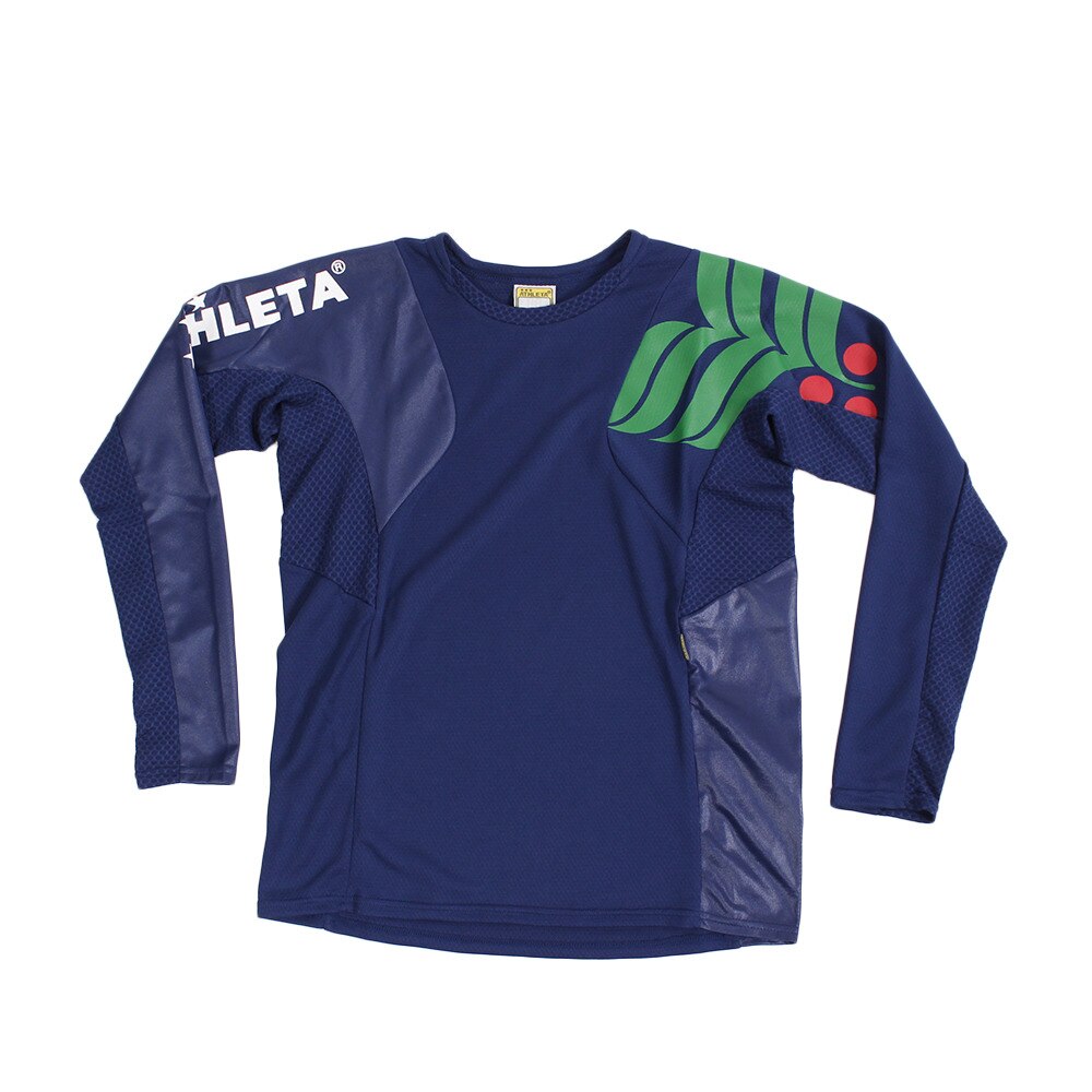  【多少の傷汚れありの為大奉仕】ジュニア カラープラクティス 長袖Tシャツ 2308J NVY