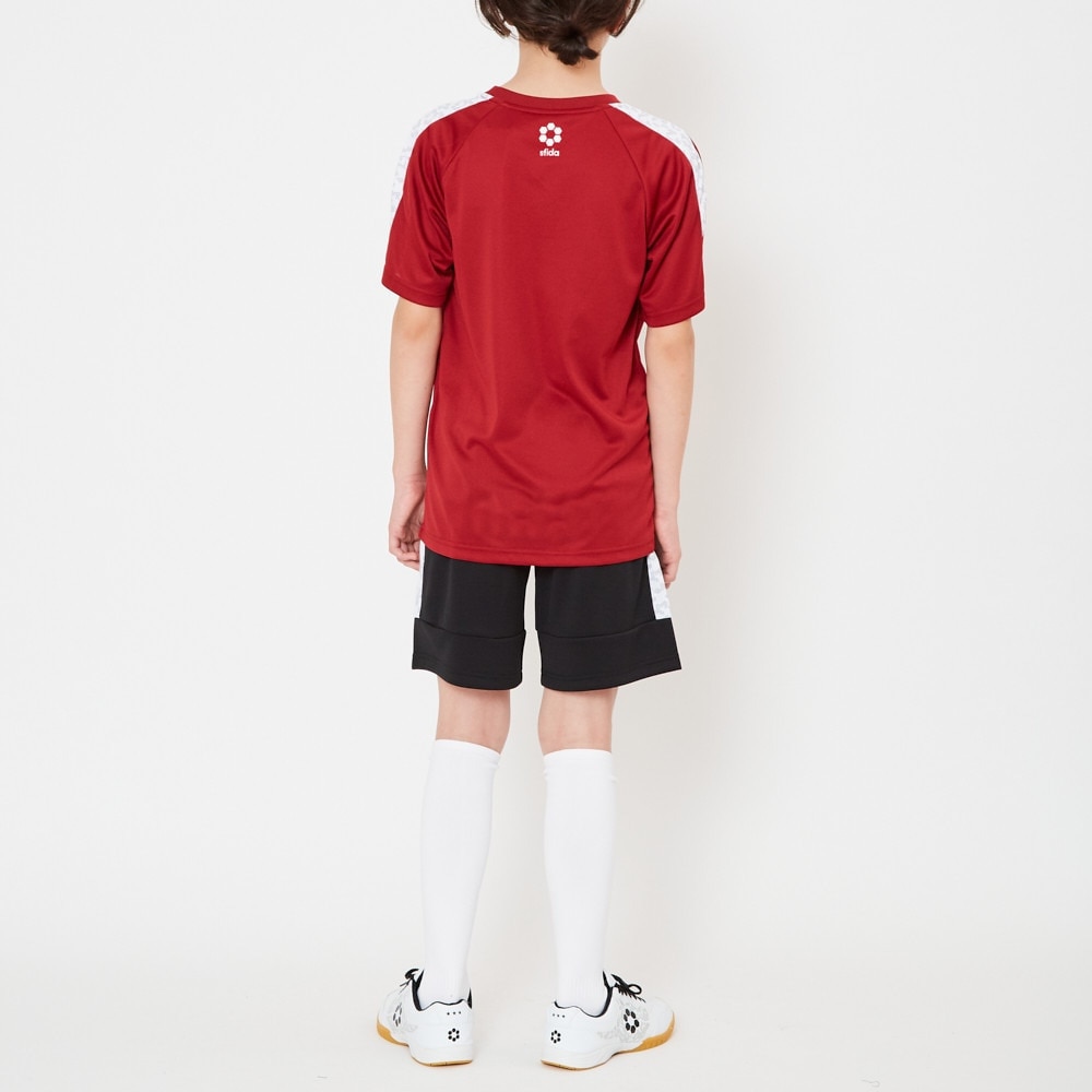 スフィーダ（SFIDA）（キッズ）サッカー ウェア 半袖 ジュニア BP Tシャツ プラクティスシャツ LINE JR SA-21816JR BGD フットサルウェア