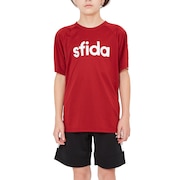 スフィーダ（SFIDA）（キッズ）サッカー ウェア 半袖 ジュニア BP Tシャツ プラクティスシャツ LINE JR SA-21816JR BGD フットサルウェア