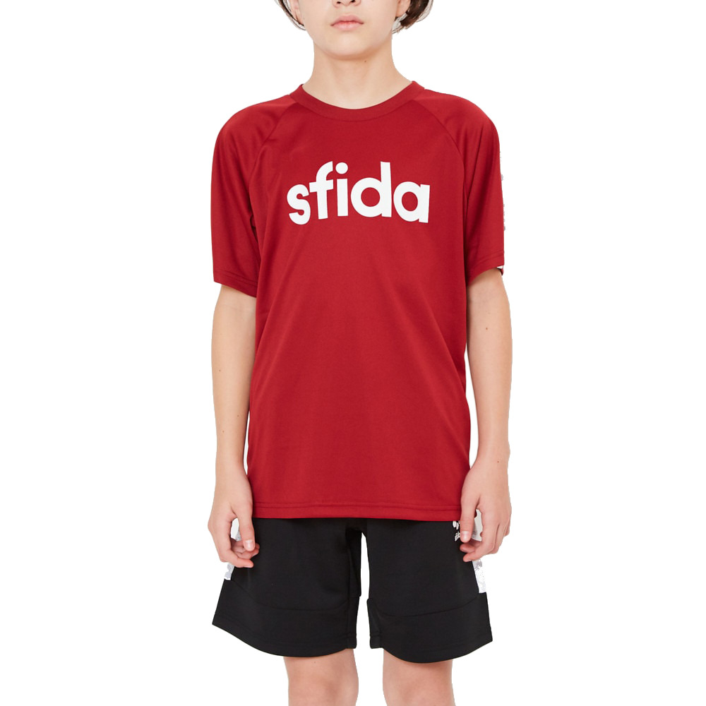 スフィーダ（SFIDA）（キッズ）サッカー ウェア 半袖 ジュニア BP Tシャツ プラクティスシャツ LINE JR SA-21816JR BGD フットサルウェア