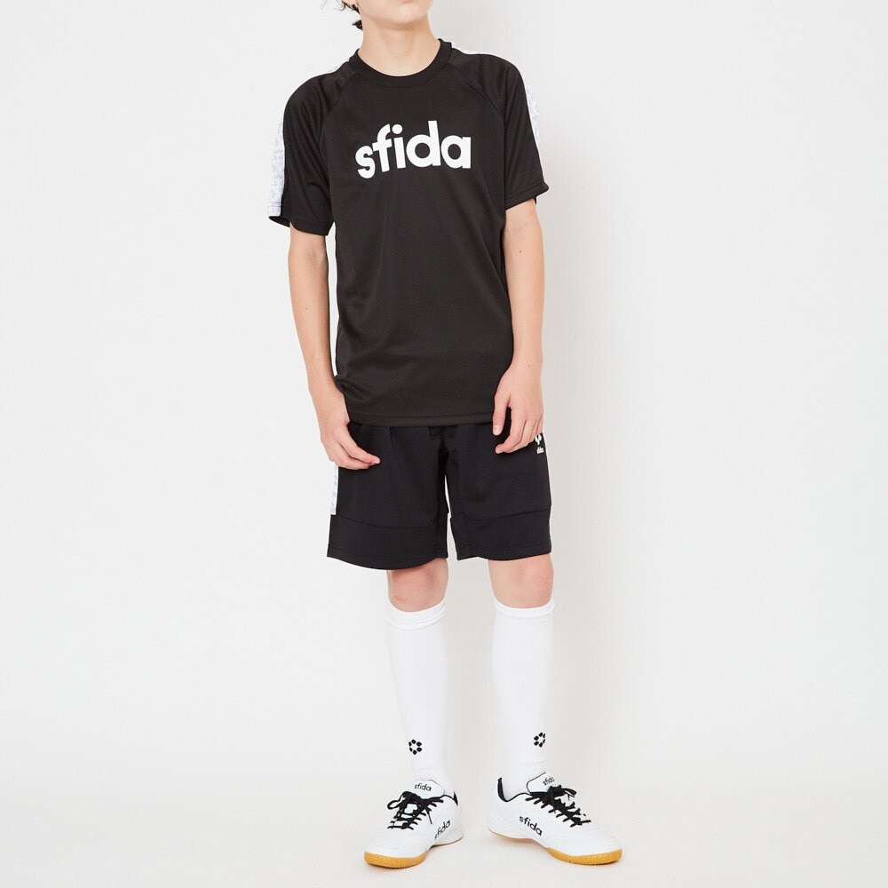 スフィーダ（SFIDA）（キッズ）サッカー ウェア 半袖 ジュニア BP Tシャツ プラクティスシャツ SA-21816JR BLK フットサルウェア