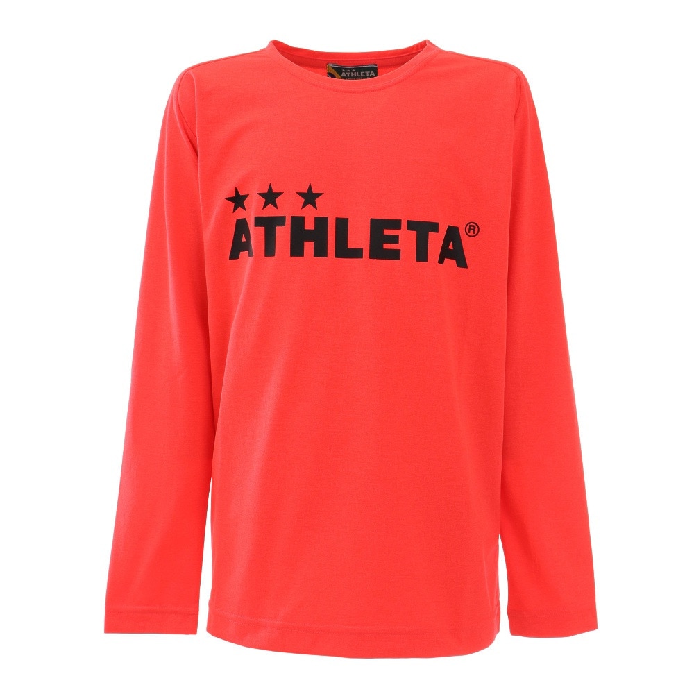 アスレタ（ATHLETA）（キッズ）サッカー フットサルウェア ジュニア プラクティス 長袖Ｔシャツ 3354J RED  スポーツ用品はスーパースポーツゼビオ