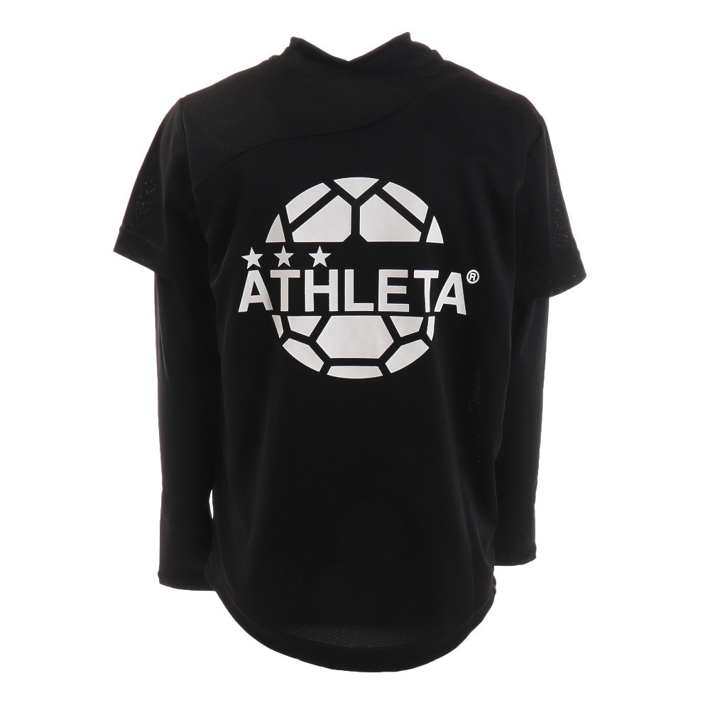 アスレタ（ATHLETA）（キッズ）サッカー フットサルウェア ジュニア ラクティスシャツインナーセット XE-408J BLKXBLK