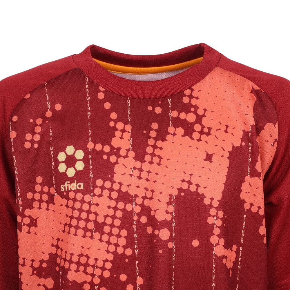 スフィーダ（SFIDA）（キッズ）ジュニア サッカー フットサルウェア ジュニア Presserプラクティスシャツ半袖 Tシャツ SA-22103JR BGD★★★
