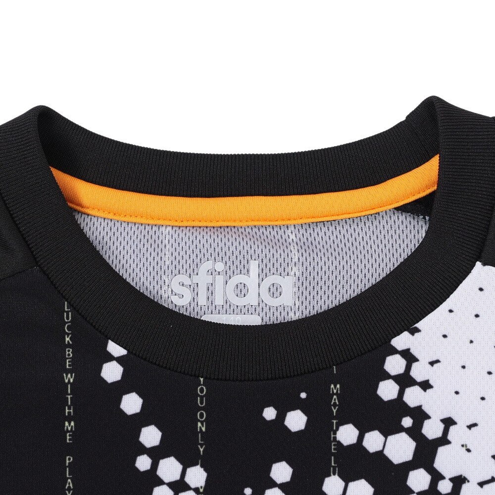 スフィーダ（SFIDA）（キッズ）ジュニア サッカー フットサルウェア ジュニア Presserプラクティスシャツ半袖 Tシャツ SA-22103JR BLK