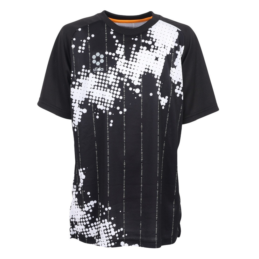 スフィーダ(SFIDA)(キッズ)ジュニア サッカー フットサルウェア ジュニア Presserプラクティスシャツ半袖 Tシャツ SA-22103JR BLK スポーツ用品はスーパースポーツゼビオ スフィーダ(SFIDA)(キッズ) ジュニア サッカー フットサルウェア ジュニア Presserプラクティスシャツ半袖 Tシャツ SA-22103JR