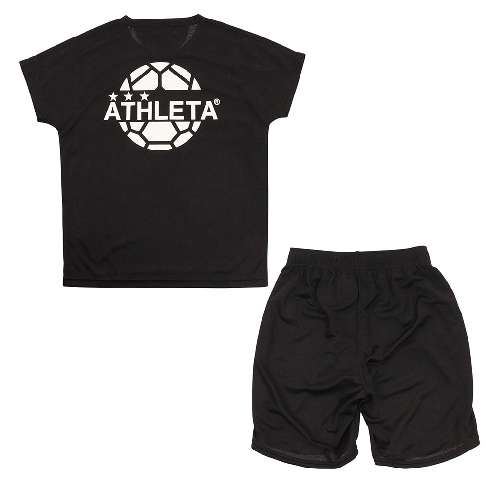 アスレタ（ATHLETA）（キッズ）サッカー 上下セット フットサルウェア ジュニア プラセット XE-420J BLK