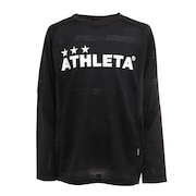 アスレタ（ATHLETA）（キッズ）サッカー フットサルウェア ジュニア 長袖プラシャツ 2370J BLK