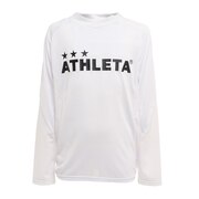 アスレタ（ATHLETA）（キッズ）サッカー フットサルウェア ジュニア 長袖プラシャツ 2370J WHT