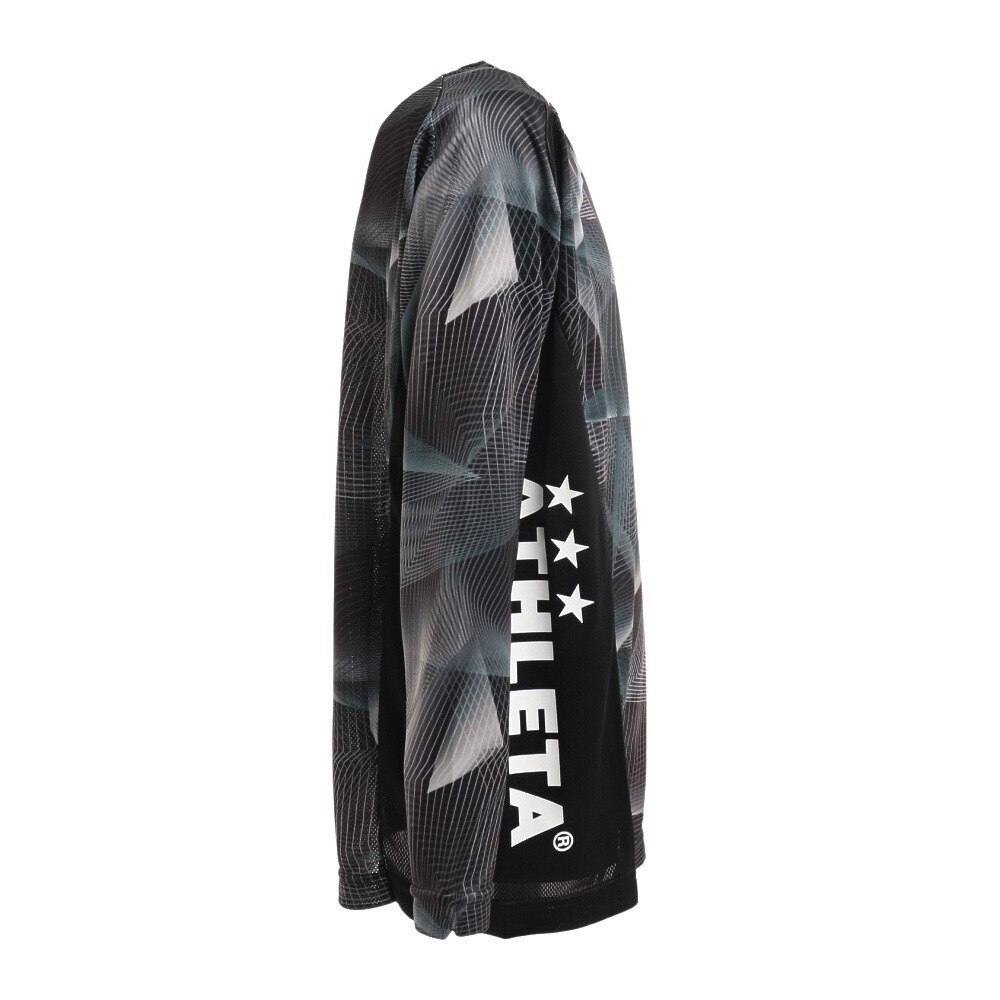 アスレタ（ATHLETA）（キッズ）サッカー フットサルウェア ジュニア グラフィックロンTシャツ 2371J BLK