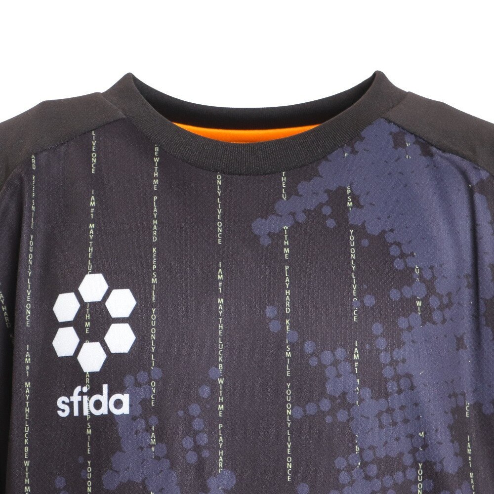 スフィーダ（SFIDA）（キッズ）サッカー フットサルウェア ジュニア Presser 長袖プラクティスシャツ JR SA-22X50JR BLK