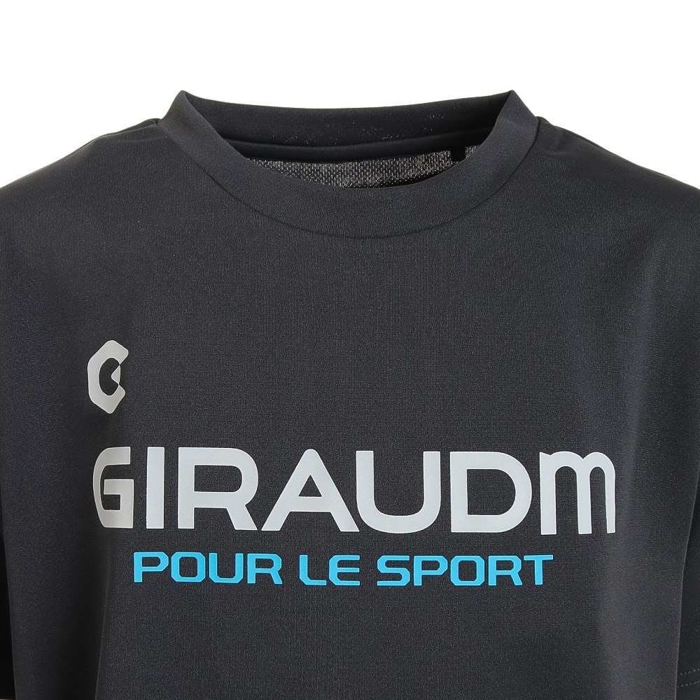 ジローム（GIRAUDM）（キッズ）サッカー フットサルウェア ジュニア プラクティスシャツ WR2S8169-SC742-DGDT BLK 速乾