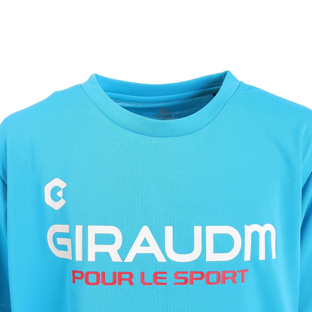 ジローム（GIRAUDM）（キッズ）サッカー フットサルウェア ジュニア ドライプラス プラクティスシャツ WR2S8169-SC742-DGDT LBLU 速乾