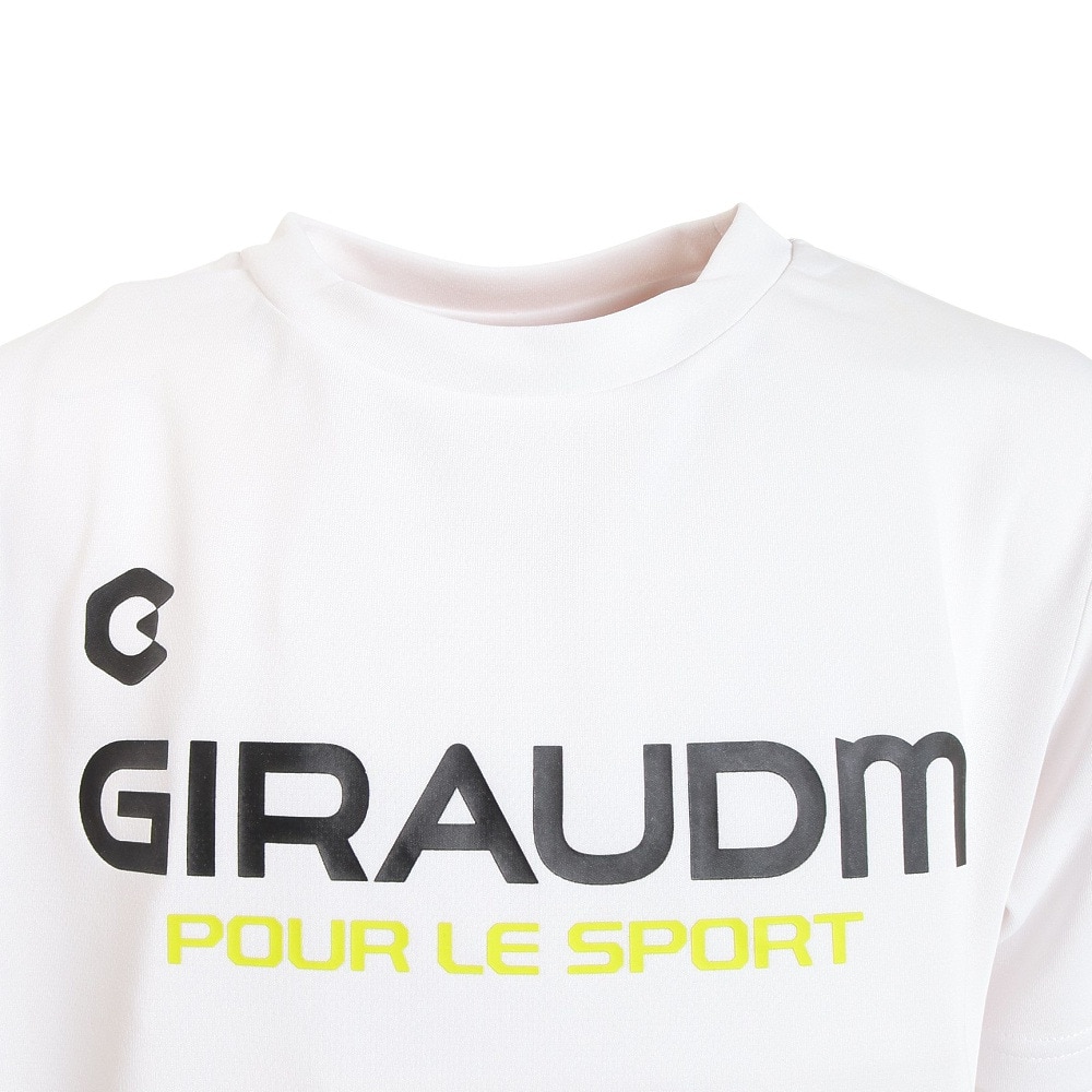 ジローム（GIRAUDM）（キッズ）サッカー フットサルウェア ジュニア ドライプラス プラクティスシャツ WR2S8169-SC742-DGDT WHT 速乾