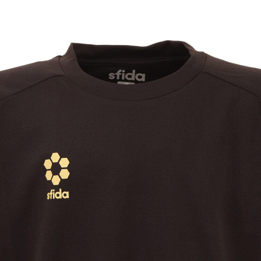 スフィーダ（SFIDA）（キッズ）サッカー フットサルウェア ジュニア COOLTECT sfd プラクティスシャツ SA-22X01JR BLK