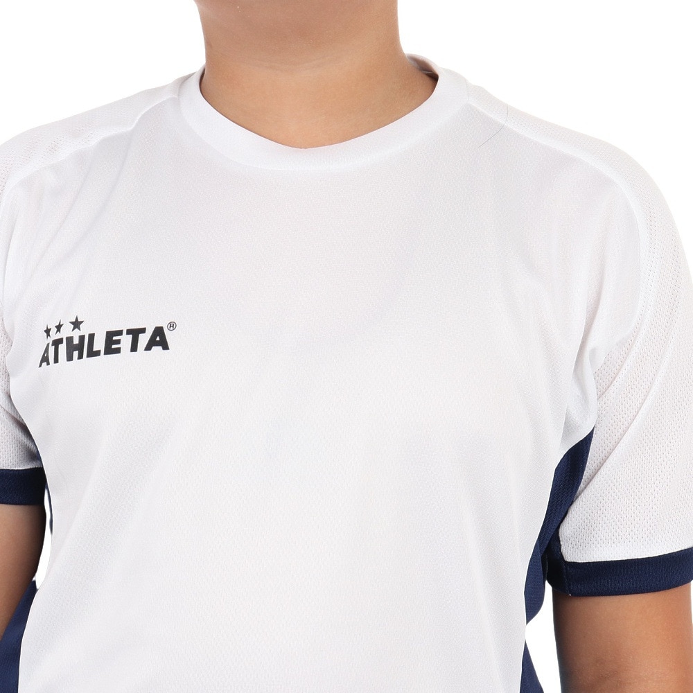 アスレタ（ATHLETA）（キッズ）サッカー フットサルウェア ジュニア プラクティス上下セット 2391J WHT