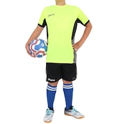 (キッズ)サッカー フットサルウェア ジュニア プラクティス上下セット 2391J YEL
