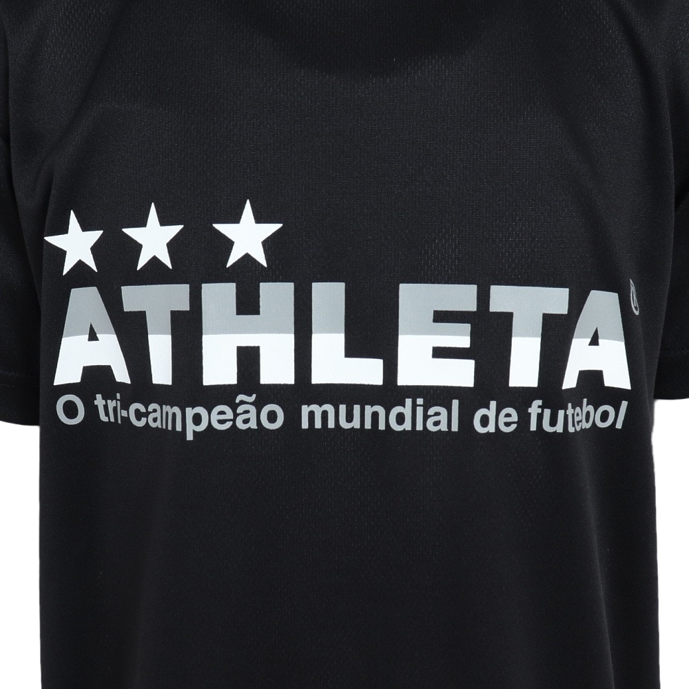 アスレタ（ATHLETA）（キッズ）サッカー フットサルウェア ジュニア プラクティスTシャツ XE-437J BLK