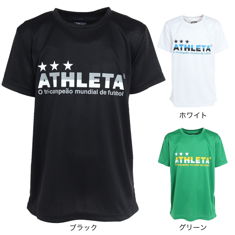 アスレタ（ATHLETA）（キッズ）サッカー フットサルウェア ジュニア プラクティスTシャツ XE-437J WHT