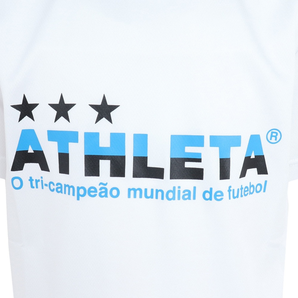 アスレタ（ATHLETA）（キッズ）サッカー フットサルウェア ジュニア プラクティスTシャツ XE-437J WHT