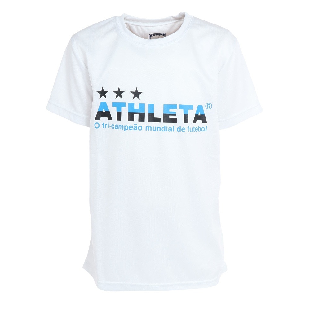アスレタ（ATHLETA）（キッズ）サッカー フットサルウェア ジュニア プラクティスTシャツ XE-437J WHT