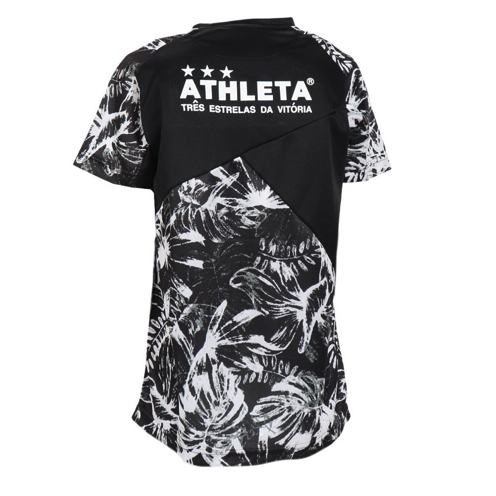 アスレタ（ATHLETA）（キッズ）サッカー フットサルウェア ジュニア 総柄プラクティスシャツ XE-438J BLK