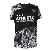 アスレタ（ATHLETA）（キッズ）サッカー フットサルウェア ジュニア 総柄プラクティスシャツ XE-438J BLK