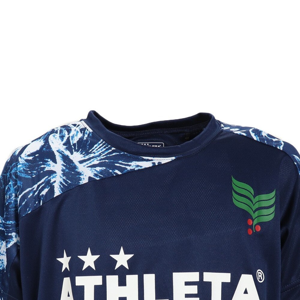 アスレタ（ATHLETA）（キッズ）サッカー フットサルウェア ジュニア 総柄プラクティスシャツ XE-438J NVY